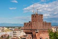 Udine - Aerial panoramic view of historic city of Udine, Friuli Venezia Giulia, Italy, Europe Royalty Free Stock Photo