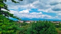 Udine - Aerial panoramic view of historic city of Udine, Friuli Venezia Giulia, Italy, Europe Royalty Free Stock Photo