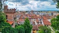 Udine - Aerial panoramic view of historic city of Udine, Friuli Venezia Giulia, Italy, Europe Royalty Free Stock Photo