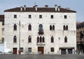 Palazzetto Veneziano, or Venetian Palace in english, in Udine with its typical facade in Gothic style of Venice