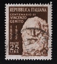 Vincenzo Gemito on an Italian stamp