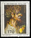 Giuseppe Arcimboldo in an old Italian postage stamp