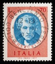 Luigi Maria Cherubini in an old Italian postage stamp