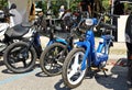 Three Piaggio Ciao, vintage italian moped manufactured from Sixties