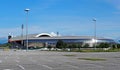 Udine, Italy. May 16 2018: The new stadium Dacia Arena of Udinese club before the last match of italian soccer league.
