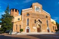 Udine, Italy: Wide angle view of The Roman Catholic Church Royalty Free Stock Photo