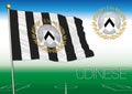 UDINE, ITALY, YEAR 2017 - Serie A football championship, 2017 flag of the Udinese team