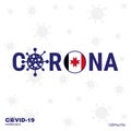 Udmurtia Coronavirus Typography. COVID-19 country banner Royalty Free Stock Photo