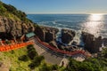 Udo jingu, a Shinto shrine located on Nichinan coastline, Kyushu Royalty Free Stock Photo