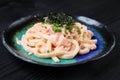 Udon Noodle With Spicy Cod Roe Royalty Free Stock Photo