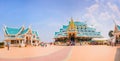 UDONTHANI,THAILAND - JULY 20 : Recling Buddha inside the temple, watpaphukon, On July 20, 2016 in Nayung udonthani, thailand