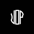 UDP letter logo abstract creative design. Royalty Free Stock Photo