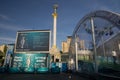 Uefa 2012 trophy comes to kiev,ukraine Royalty Free Stock Photo