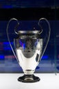 UEFA Champions League Cup in museum. Camp Nou, Barcelona, Spain Royalty Free Stock Photo