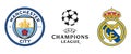UEFA Champions League. Football soccer. Manchester City vs Real Madrid. Kyiv, Ukraine - April 24, 2023