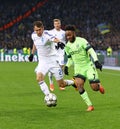 UEFA Champions League game FC Dynamo Kyiv vs Manchester City Royalty Free Stock Photo