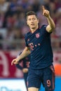 UEFA Champions League game between Olympiacos vs Bayern Royalty Free Stock Photo