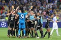 UEFA Champions League play-off: FC Dynamo Kyiv v Ajax Royalty Free Stock Photo