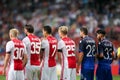 UEFA Champions League third qualifying round between Ajax vs PAOK Royalty Free Stock Photo