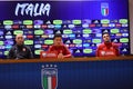 Uefa Euro 2024, European Qualifiers, press conference Blagoja Milevski North Macedonia coach manager Royalty Free Stock Photo