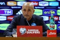Uefa Euro 2024, European Qualifiers, press conference Luciano Spalletti Italy coach manager, before match ITALY VS NORTH MACEDONIA Royalty Free Stock Photo