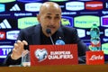 Uefa Euro 2024, European Qualifiers, press conference Luciano Spalletti Italy coach manager, before match ITALY VS NORTH MACEDONIA Royalty Free Stock Photo