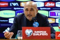 Uefa Euro 2024, European Qualifiers, press conference Luciano Spalletti Italy coach manager, before match ITALY VS NORTH MACEDONIA Royalty Free Stock Photo