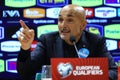 Uefa Euro 2024, European Qualifiers, press conference Luciano Spalletti Italy coach manager, before match ITALY VS NORTH MACEDONIA Royalty Free Stock Photo