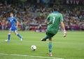 UEFA EURO 2012 Quarter-final game England v Italy Royalty Free Stock Photo