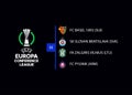 2022-2023 UEFA Europa Conference. Group H. Basel 1893, Slovan Bratislava, Zalgiris Vilnius, Pyunik. Kyiv, Ukraine - August 31,