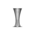 UEFA Europa Conference League cup, football trophy realistic vector metallic 3d model isolated on white background