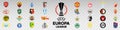 2022-2023 UEFA Europa League. Arsenal, Eindhoven, Zurich, Dynamo, Rennais, Fenerbahce, Braga, Malmo, Omonoia, Lazio, Feyenoord,