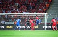 UEFA Europa League Final football game Dnipro vs Sevilla Royalty Free Stock Photo
