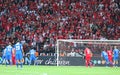 UEFA Europa League Final football game Dnipro vs Sevilla Royalty Free Stock Photo