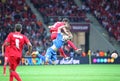 UEFA Europa League Final football game Dnipro vs Sevilla Royalty Free Stock Photo