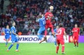 UEFA Europa League Final football game Dnipro vs Sevilla Royalty Free Stock Photo