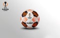 UEFA Europa League match view of the official ball.