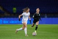 The UEFA Women Champions League match between FC Kharkiv vs FC Real Madrid Royalty Free Stock Photo