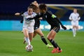 The UEFA Women Champions League match between FC Kharkiv vs FC Real Madrid Royalty Free Stock Photo