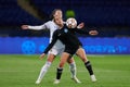 The UEFA Women Champions League match between FC Kharkiv vs FC Real Madrid Royalty Free Stock Photo