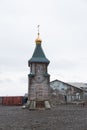 Old wooden Christian church in Russia