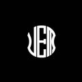 UEM letter logo abstract creative design. Royalty Free Stock Photo