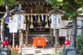 UENO, JAPAN - FEBRUARY 19, 2016 : Gojo Tenjin shrine at Ueno par
