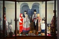 Ancient folk clothes exposition in the Bashkir National Museum Royalty Free Stock Photo
