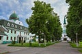 Ancient mosque courtyard in Ufa