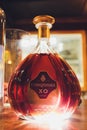 Ufa, Russia, 12 June, 2019: Courvoisier VSOP Cognac.Courvoisier is a brand of cognac owned by Beam Suntory. The