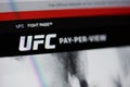 UFC pay per view home page