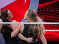 UFC star and Bantamweight Champion Ronda Rousey locks Stephanie