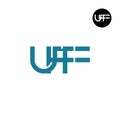 UFF Logo Letter Monogram Design Royalty Free Stock Photo
