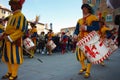 Uffizi flag. flag wavers of the city of florence